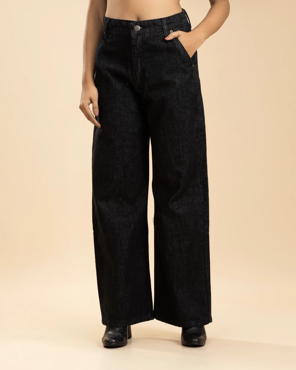 High Waisted Women’s Jeans Black