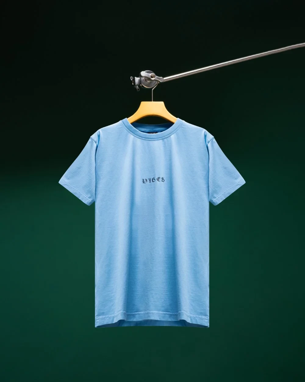 Solid Sky Blue Regular Fit