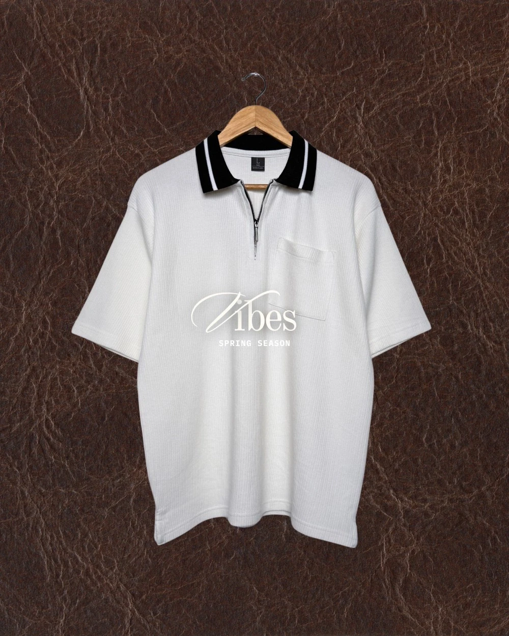 Oversized Zip Polo